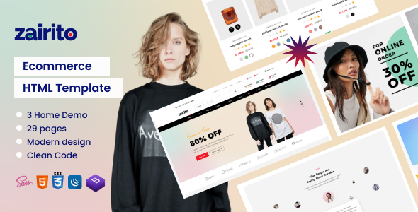 Zairito - eCommerce HTML Template