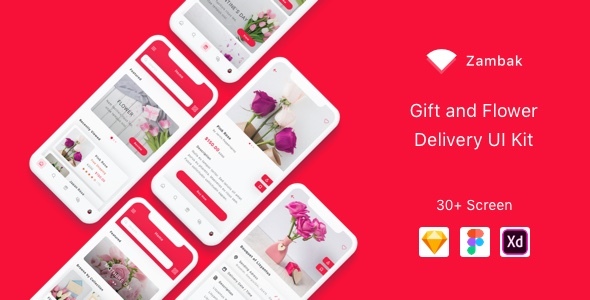 Zambak - Gift and Flower Delivery App UI Kit