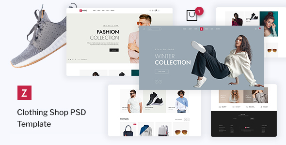 Zango - Clothing Shop PSD Template