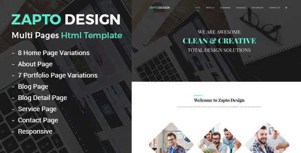 Zapto - Multi-Purpose Responsive HTML Template