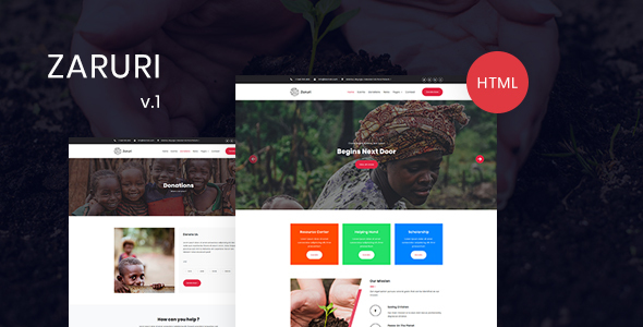 Zaruri - Charity HTML Template