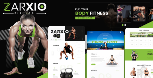 Zarxio - Fitness and Gym HTML Template