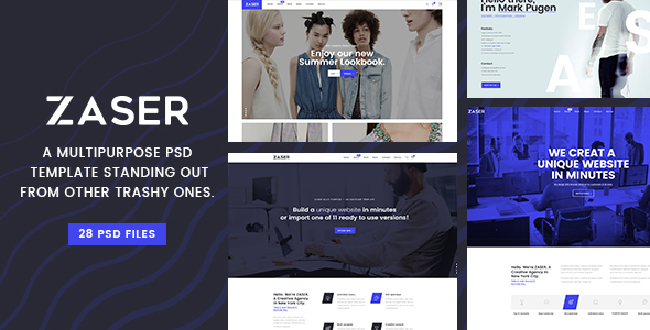 Zaser - A Multipurpose PSD Template