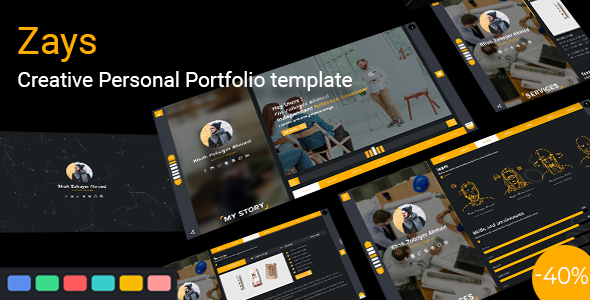 Zays - Creative Personal Portfolio Template