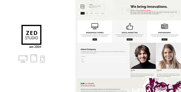 ZED - Premium Portfolio and Business HTML Template