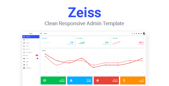 Zeiss - Clean Responsive Admin Template