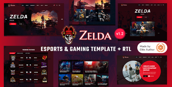 Zelda - eSports & Gaming Bootstrap 5 Template