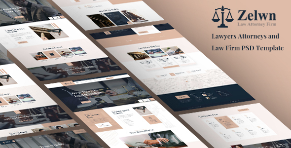 Zelwn - Lawyer Attorney PSD Template