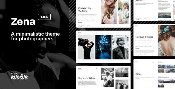 A minimalistic theme for photographers, Zena