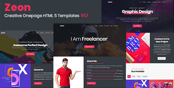 Zeon - Creative Onepage Template