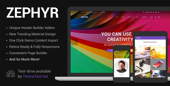 Zephyr | Material Design Theme