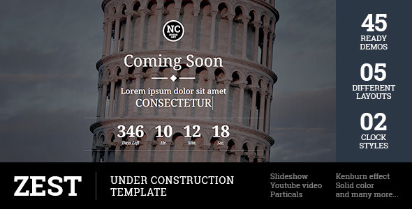 Zest - Under Construction Template