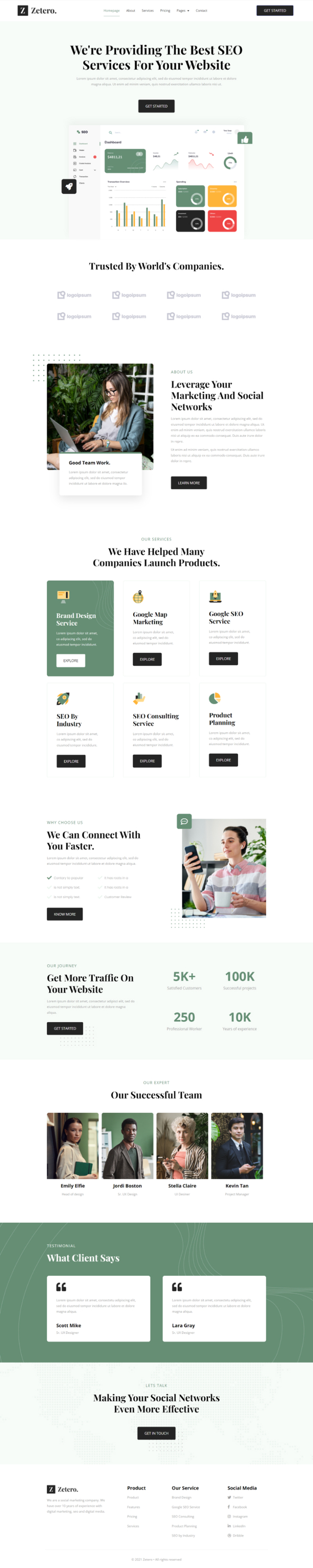 Zetero | SEO & Digital Agency Elementor Template Kit