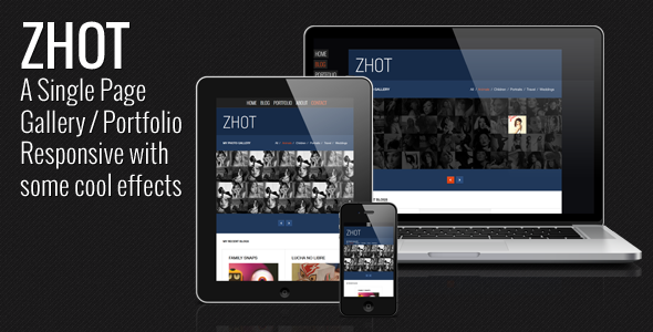 ZHOT Responsive HTML Gallery & Portfolio Blog