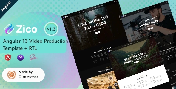 Zico - Video Production Release & Media Studio Angular 13 Template