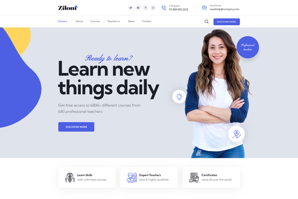 Zilom - Online Education Learning Elementor Template Kit