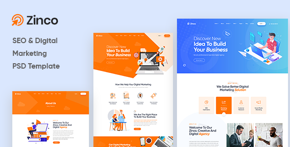 Zinco - Digital Marketing Agency PSD Template