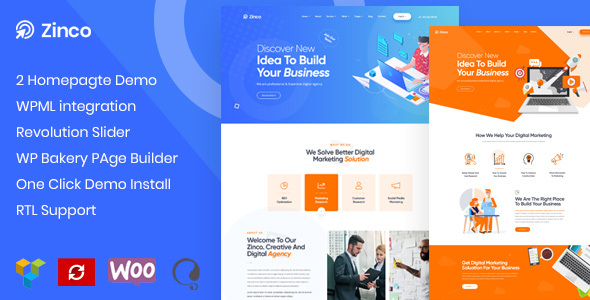 Zinco - SEO & Digital Marketing Agency WordPress