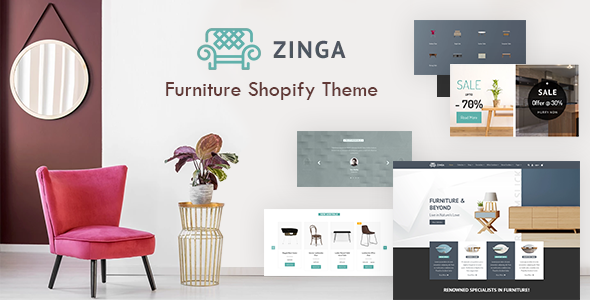 Furniture Shopify Theme, Zinga | Interior Store