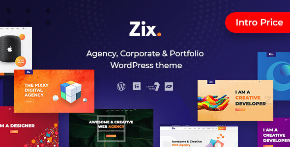 Zix - Digital Agency & MultiPurpose WordPress Theme