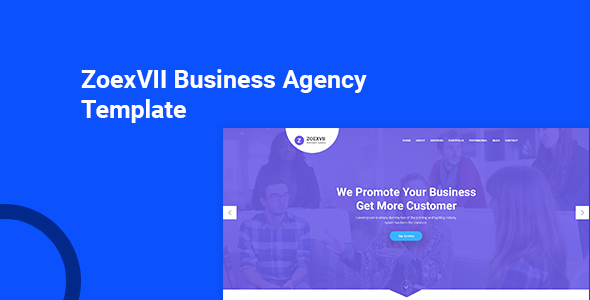 ZoexVII - Creative Agency PSD Template