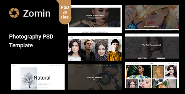 Zomin - Photography PSD Template