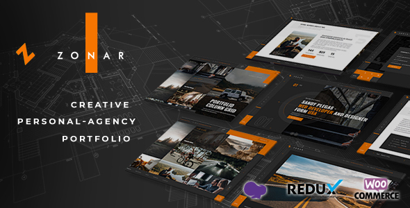 Zonar - Personal Portfolio WordPress Theme