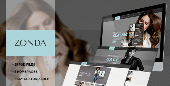 Zonda - Responsive eCommerce PSD Template