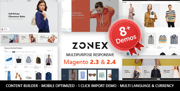 Zonex - MultiPurpose Responsive Magento 2 Theme