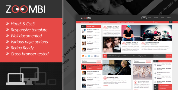 Zoombi- Magazine WordPress theme