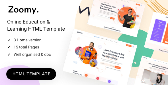 Zoomy - education HTML Template