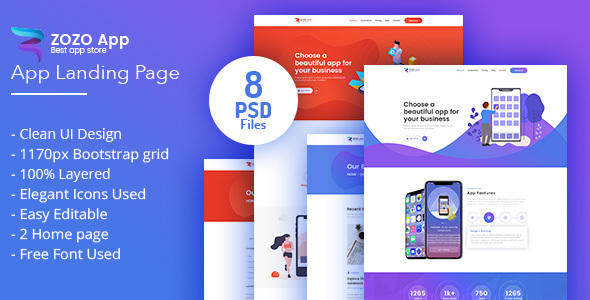 ZOZO-App Landing Page