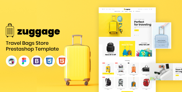 Zuggage - Travel Bags Store PrestaShop Theme