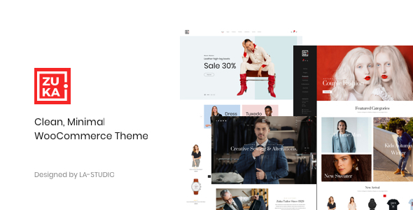 Minimal WooCommerce Theme, Zuka - Clean