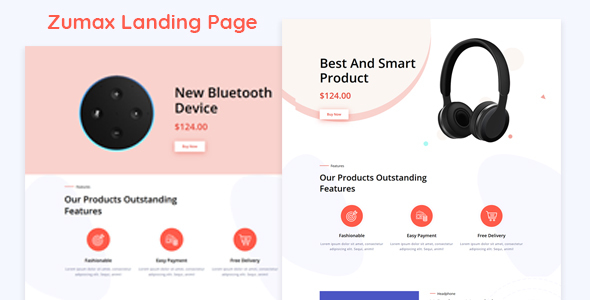 Zumax - Product Landing Page