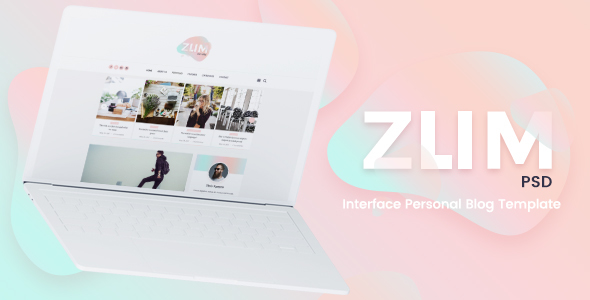 ZUM - Interface Personal Blog PSD Template