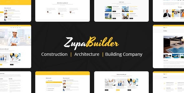 ZupaBuilder – Building and Architectural Joomla Template