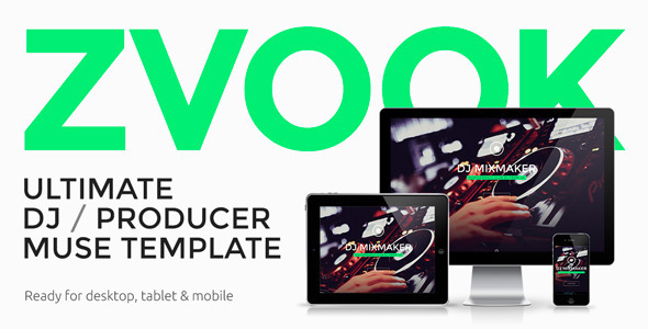 Zvook -  Ultimate DJ / Producer / Artist Personal Site Muse Template