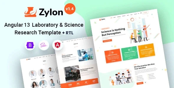 Zylon - Research Laboratory Angular 13 Template