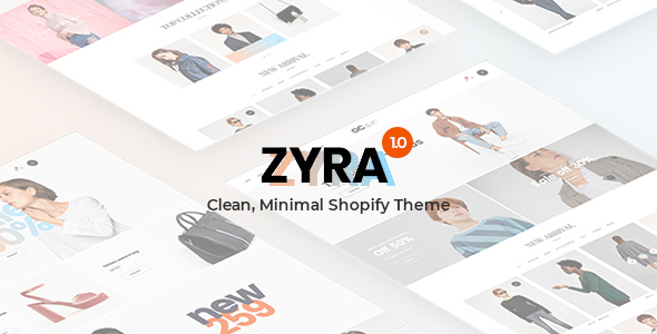 Minimal Shopify Theme, Zyra - The Clean